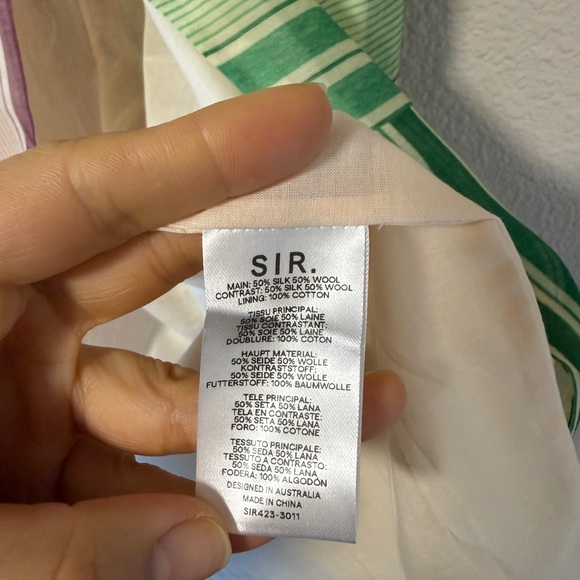 NWOT SIR The Label Marisol Twist Silk Wool Maxi Skirt Beach Vacation Resort M - Picture 4 of 6